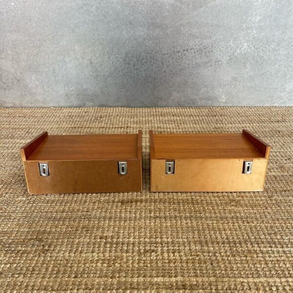 Scandinavian Mid-Century Floating Shelf/Bedside Duo - Image 7