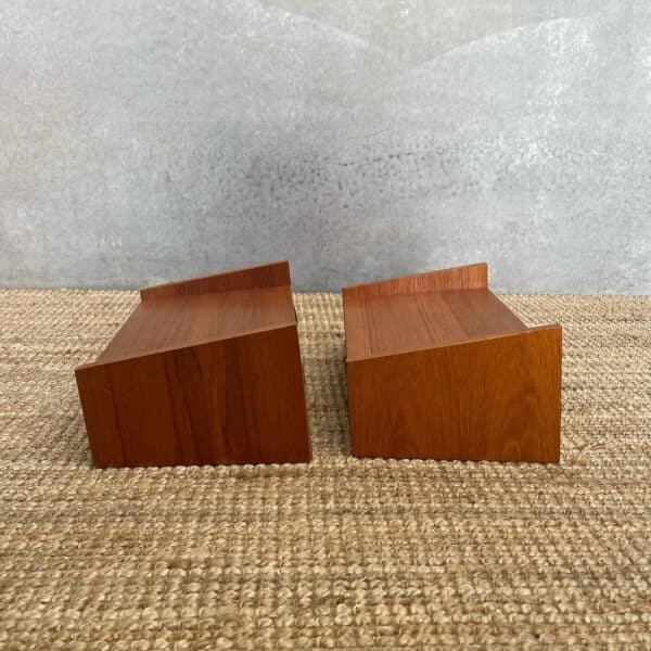 Scandinavian Mid-Century Floating Shelf/Bedside Duo - Image 3