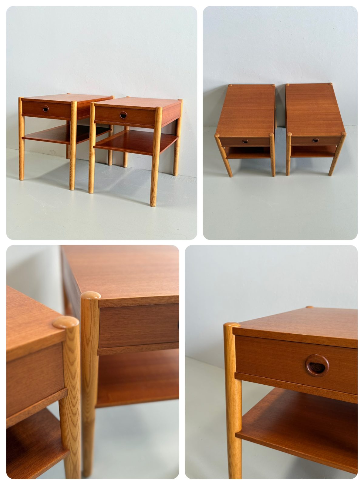 Scandinavian Mid-Century Bedside Duo